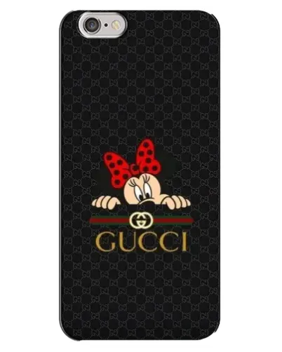 Чехол для iPhone 6 Plus / 6s Plus с картинкой «Минни Маус Gucci — черный»