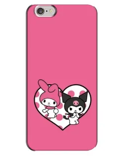 Чехол для iPhone 6 Plus / 6s Plus с картинкой «Kuromi и My Melody»