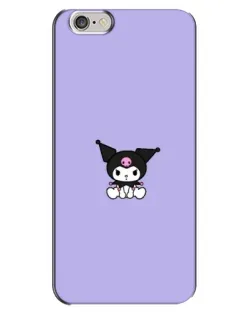 Чехол для iPhone 6 Plus / 6s Plus с картинкой «Kuromi — фиолетовый минимализм»