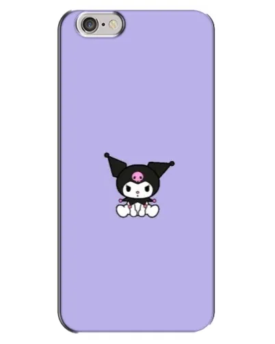 Чехол для iPhone 6 Plus / 6s Plus с картинкой «Kuromi — фиолетовый минимализм»