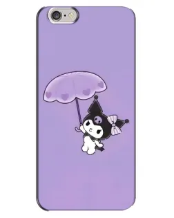 Чехол для iPhone 6 Plus / 6s Plus с картинкой «Kuromi с зонтиком»