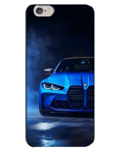 Чехол для iPhone 6 Plus / 6s Plus с картинкой «Голубая BMW M4»