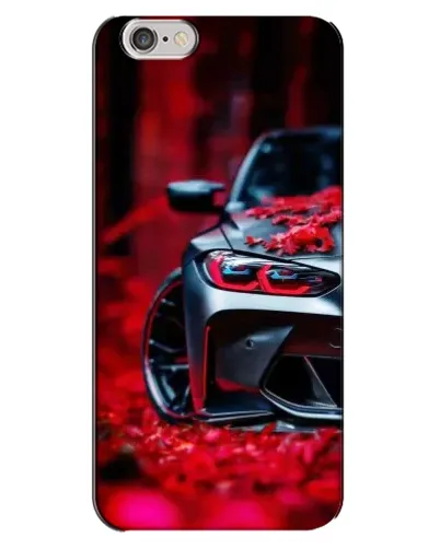 Чехол для iPhone 6 Plus / 6s Plus с картинкой «Спортивная BMW и цветы»