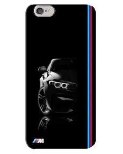Чехол для iPhone 6 Plus / 6s Plus с картинкой «Силуэт BMW в темноте»