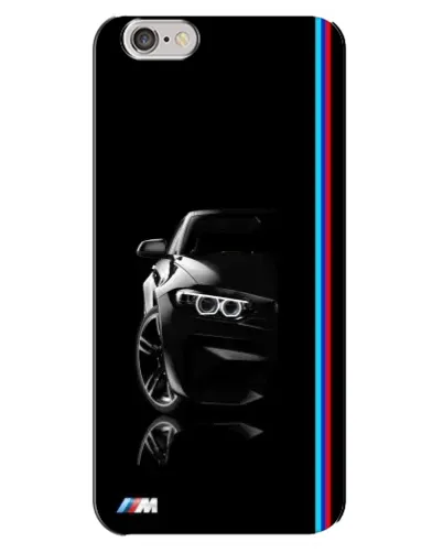 Чехол для iPhone 6 Plus / 6s Plus с картинкой «Силуэт BMW в темноте»