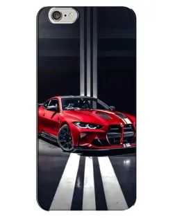 Чехол для iPhone 6 Plus / 6s Plus с картинкой «Красная BMW на дороге»