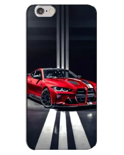 Чехол для iPhone 6 Plus / 6s Plus с картинкой «Красная BMW на дороге»