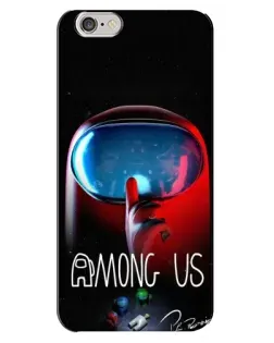 Чехол для iPhone 6 Plus / 6s Plus с картинкой «Красный импостер — макро» Чехол для iPhone 6 Plus / 6s Plus с картинкой «Красный импостер — макро»