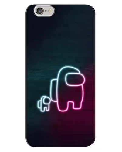 Чехол для iPhone 6 Plus / 6s Plus с картинкой «Among Us неон-арт» Чехол для iPhone 6 Plus / 6s Plus с картинкой «Among Us неон-арт»
