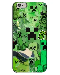Чехол для iPhone 6 Plus / 6s Plus с картинкой «Криперы Minecraft» Чехол для iPhone 6 Plus / 6s Plus с картинкой «Криперы Minecraft»