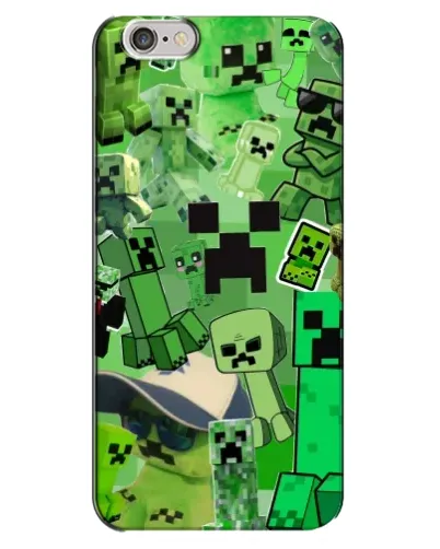 Чехол для iPhone 6 Plus / 6s Plus с картинкой «Криперы Minecraft»