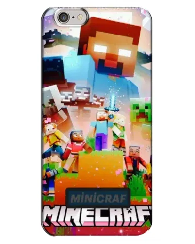 Чехол для iPhone 6 Plus / 6s Plus с картинкой «Minecraft герои игры»
