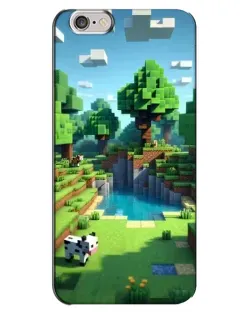 Чехол для iPhone 6 Plus / 6s Plus с картинкой «Minecraft летний день» Чехол для iPhone 6 Plus / 6s Plus с картинкой «Minecraft летний день»