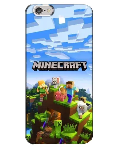 Чехол для iPhone 6 Plus / 6s Plus с картинкой «Minecraft классический мир»