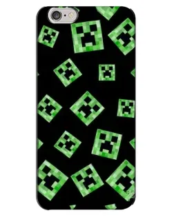 Чехол для iPhone 6 Plus / 6s Plus с картинкой «Паттерн с криперами» Чехол для iPhone 6 Plus / 6s Plus с картинкой «Паттерн с криперами»