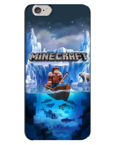 Чехол для iPhone 6 Plus / 6s Plus с картинкой «Minecraft ледяной мир»