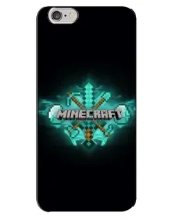 Чехол для iPhone 6 Plus / 6s Plus с картинкой «Minecraft Diamond лого» Чехол для iPhone 6 Plus / 6s Plus с картинкой «Minecraft Diamond лого»