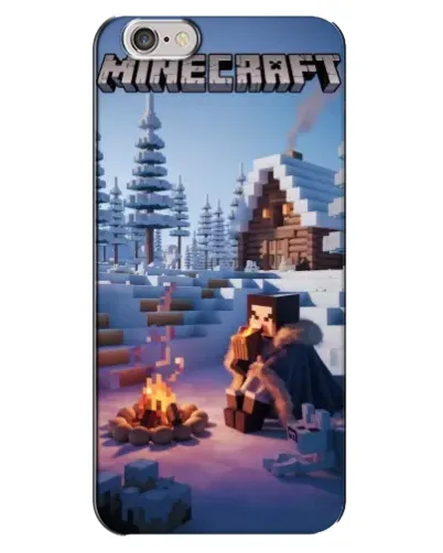 Чехол для iPhone 6 Plus / 6s Plus с картинкой «Зимний Minecraft»