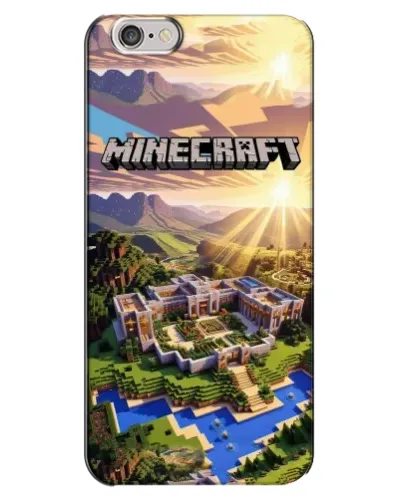 Чехол для iPhone 6 Plus / 6s Plus с картинкой «Minecraft панорама»