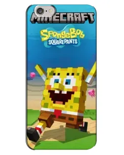 Чехол для iPhone 6 Plus / 6s Plus с картинкой «Губка Боб Minecraft» Чехол для iPhone 6 Plus / 6s Plus с картинкой «Губка Боб Minecraft»