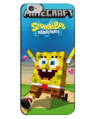 Чехол для iPhone 6 Plus / 6s Plus с картинкой «Губка Боб Minecraft» Чехол для iPhone 6 Plus / 6s Plus с картинкой «Губка Боб Minecraft»