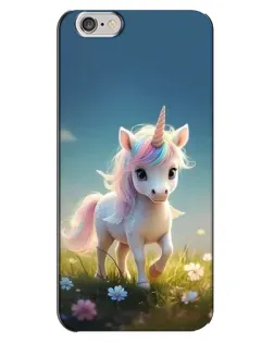 Чехол для iPhone 6 Plus / 6s Plus с картинкой «Единорог на поляне»
