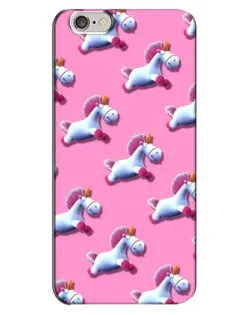 Чехол для iPhone 6 Plus / 6s Plus с картинкой «Единороги на розовом»