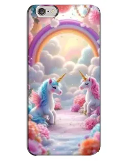 Чехол для iPhone 6 Plus / 6s Plus с картинкой «Радуга и единороги»