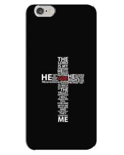 Чехол для iPhone 6 Plus / 6s Plus с картинкой «Текстовый крест»