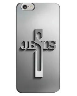 Чехол для iPhone 6 Plus / 6s Plus с картинкой «Металлический крест Jesus»