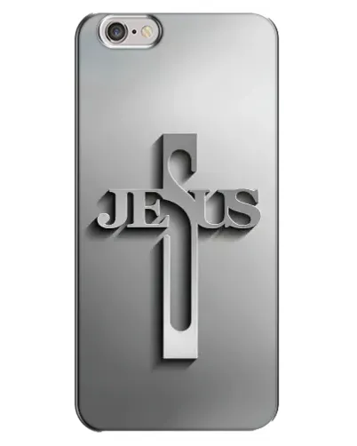Чехол для iPhone 6 Plus / 6s Plus с картинкой «Металлический крест Jesus» Чехол для iPhone 6 Plus / 6s Plus с картинкой «Металлический крест Jesus»