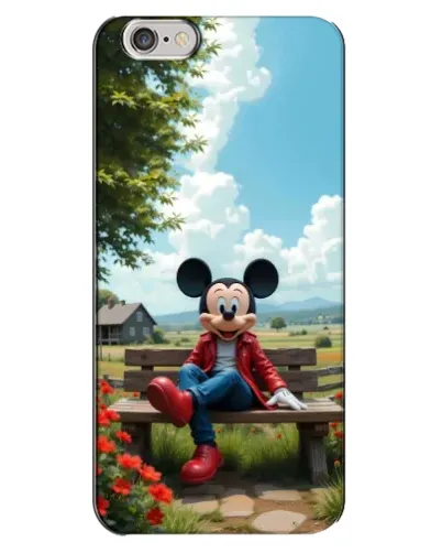 Чехол для iPhone 6 Plus / 6s Plus с картинкой «Микки на скамейке» Чехол для iPhone 6 Plus / 6s Plus с картинкой «Микки на скамейке»