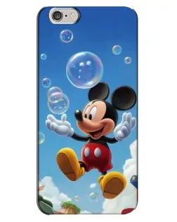 Чехол для iPhone 6 Plus / 6s Plus с картинкой «Mickey и мыльные пузыри»