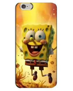 Чехол для iPhone 6 Plus / 6s Plus с картинкой «Губка Боб прыгает»