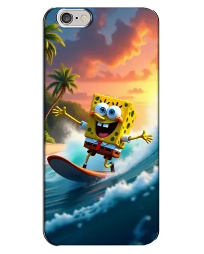 Чехол для iPhone 6 Plus / 6s Plus с картинкой «Губка Боб серфингист» Чехол для iPhone 6 Plus / 6s Plus с картинкой «Губка Боб серфингист»