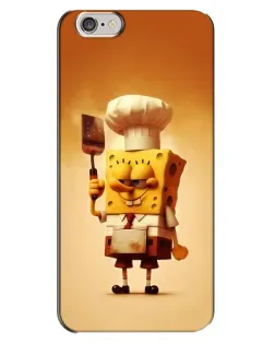 Чехол для iPhone 6 Plus / 6s Plus с картинкой «Губка Боб повар»
