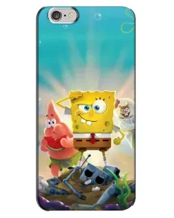 Чехол для iPhone 6 Plus / 6s Plus с картинкой «Спанч Боб победитель»