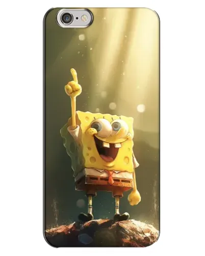 Чехол для iPhone 6 Plus / 6s Plus с картинкой «Сияющий Спанч Боб» Чехол для iPhone 6 Plus / 6s Plus с картинкой «Сияющий Спанч Боб»