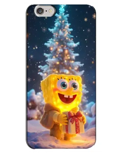 Чехол для iPhone 6 Plus / 6s Plus с картинкой «Рождественский Спанч Боб» Чехол для iPhone 6 Plus / 6s Plus с картинкой «Рождественский Спанч Боб»