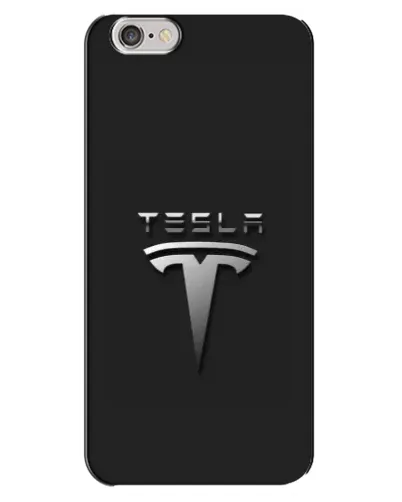 Чехол для iPhone 6 Plus / 6s Plus с картинкой «Стальной логотип Tesla»