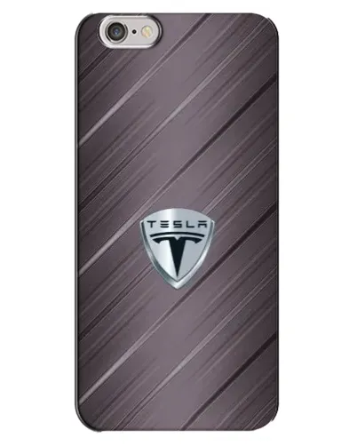 Чехол для iPhone 6 Plus / 6s Plus с картинкой «Металлическая текстура Tesla»
