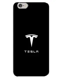 Чехол для iPhone 6 Plus / 6s Plus с картинкой «Tesla White Logo»