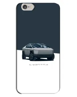 Чехол для iPhone 6 Plus / 6s Plus с картинкой «Серебристый Cybertruck Tesla»