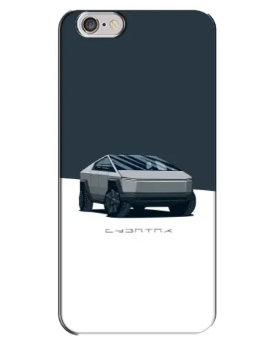 Чехол для iPhone 6 Plus / 6s Plus с картинкой «Серебристый Cybertruck Tesla»