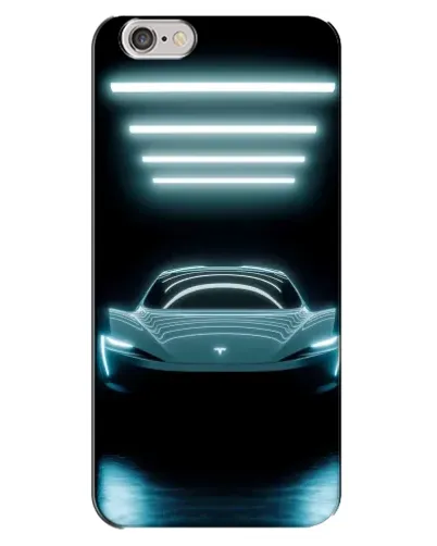 Чехол для iPhone 6 Plus / 6s Plus с картинкой «Tesla в неоне»