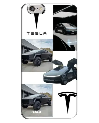 Чехол для iPhone 6 Plus / 6s Plus с картинкой «Коллаж Cybertruck Tesla»