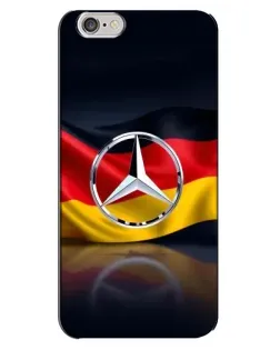 Чехол для iPhone 6 Plus / 6s Plus с картинкой «Mercedes — флаг Германии»
