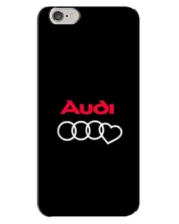 Чехол для iPhone 6 Plus / 6s Plus с картинкой «Логотип Audi Heart»