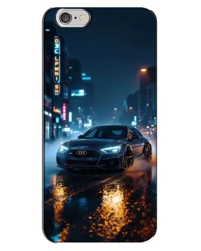 Чехол для iPhone 6 Plus / 6s Plus с картинкой «Ночной город и Audi» Чехол для iPhone 6 Plus / 6s Plus с картинкой «Ночной город и Audi»