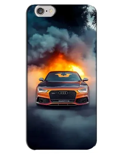 Чехол для iPhone 6 Plus / 6s Plus с картинкой «Audi в огненном дыму» Чехол для iPhone 6 Plus / 6s Plus с картинкой «Audi в огненном дыму»